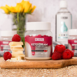 Crema Keto™ Chocolate Blanco y Frambuesa 250g
