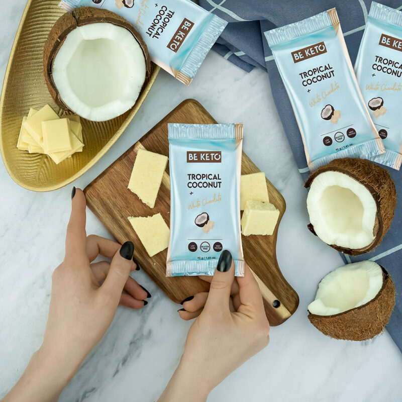 Barrita Keto – Coco y Chocolate Blanco 40g