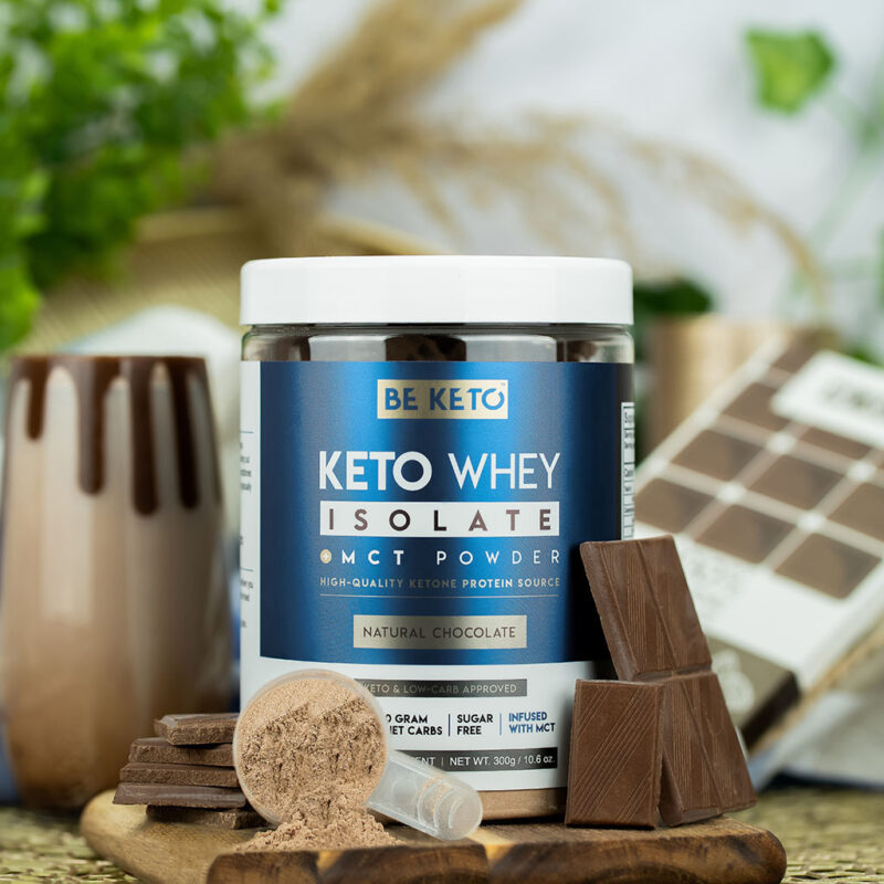 Proteína Keto con MCT – Chocolate Natural 300g