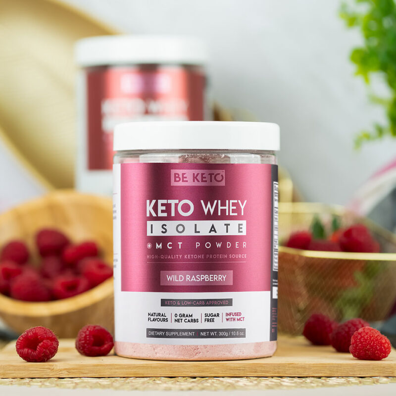 Proteína Keto con MCT – Frambuesa Silvestre 300g