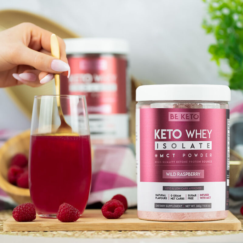 Proteína Keto con MCT – Frambuesa Silvestre 300g