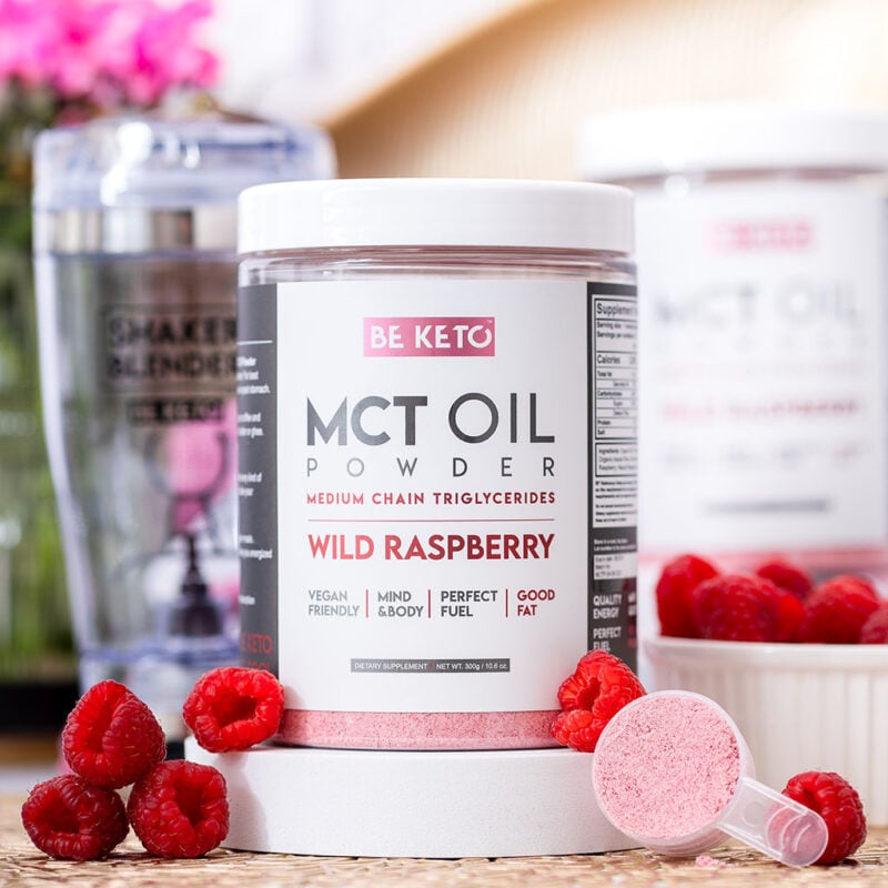 Aceite mct en polvo – frambuesa salvaje 300g