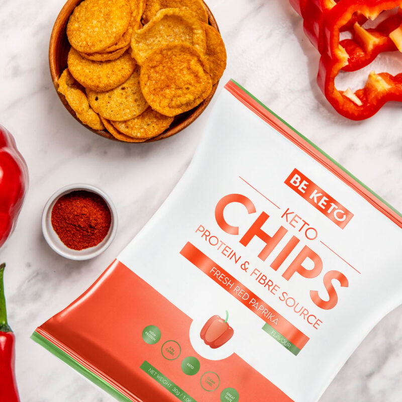 Chips keto – pimiento rojo fresco 30g