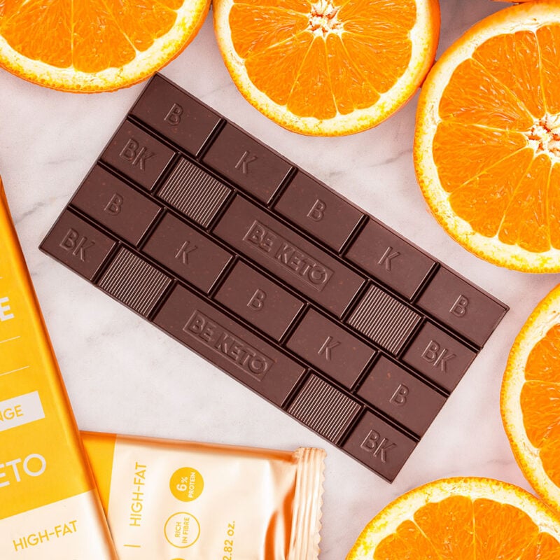 Chocolate keto vegano con mct – naranja solar 80g