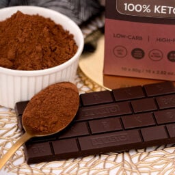 Chocolate Keto Vegano con MCT – Oscuro Clásico 80g Chocolate keto vegano con mct – oscuro clásico 80g