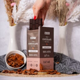 Chocolate Keto Vegano con MCT – Pecana 80g Chocolate keto vegano con mct – pecana 80g