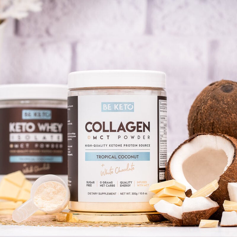 Colágeno keto con mct – coco y chocolate blanco 300g