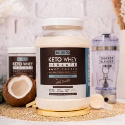 Proteína keto con mct – coco y chocolate blanco 800g