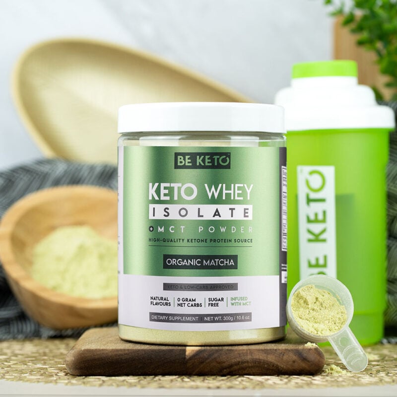 Proteína keto con mct – matcha 300g