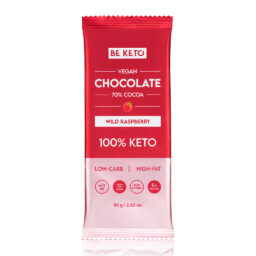 Chocolate Keto Vegano con MCT – Frambuesa Silvestre 80g