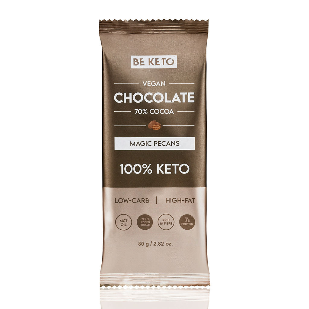 Chocolate Keto Vegano con MCT – Pecana 80g
