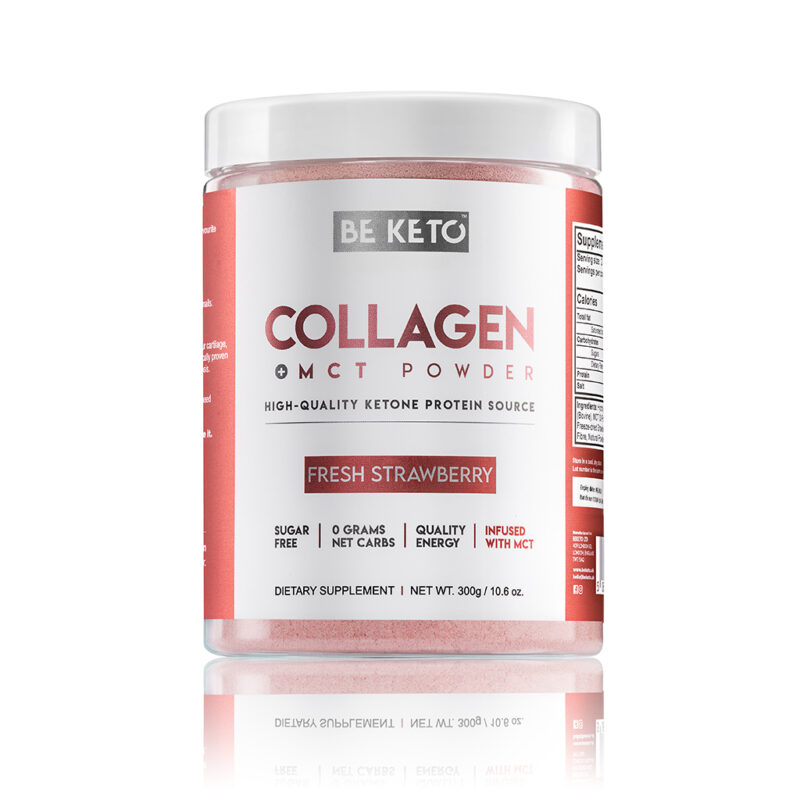Colágeno Keto con MCT – Fresa Fresca 300g