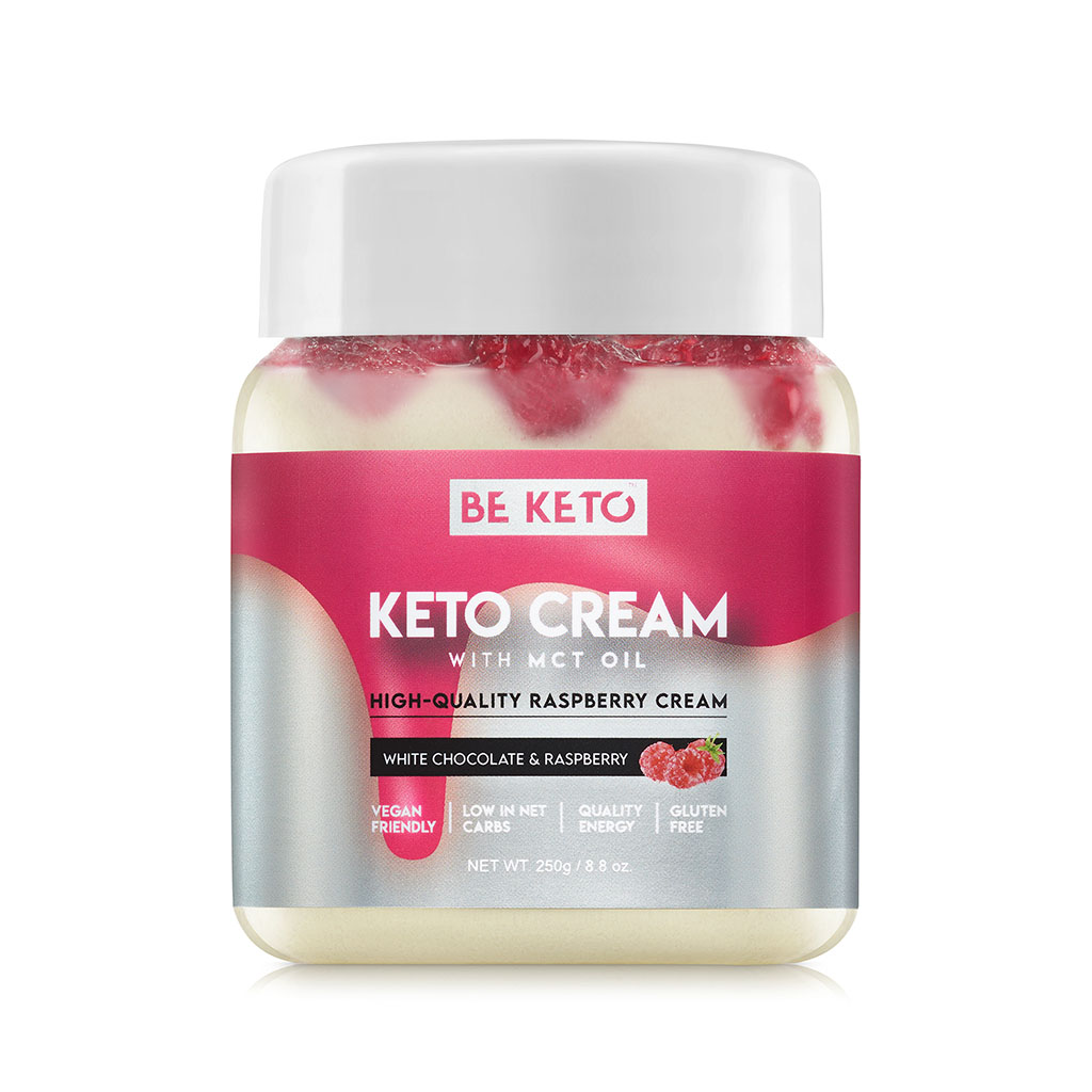 Crema Keto™ Chocolate Blanco y Frambuesa 250g