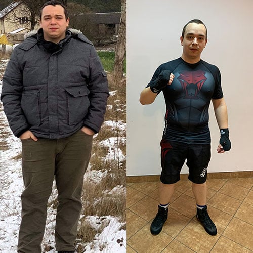 Keto dieta transformacja mateusz