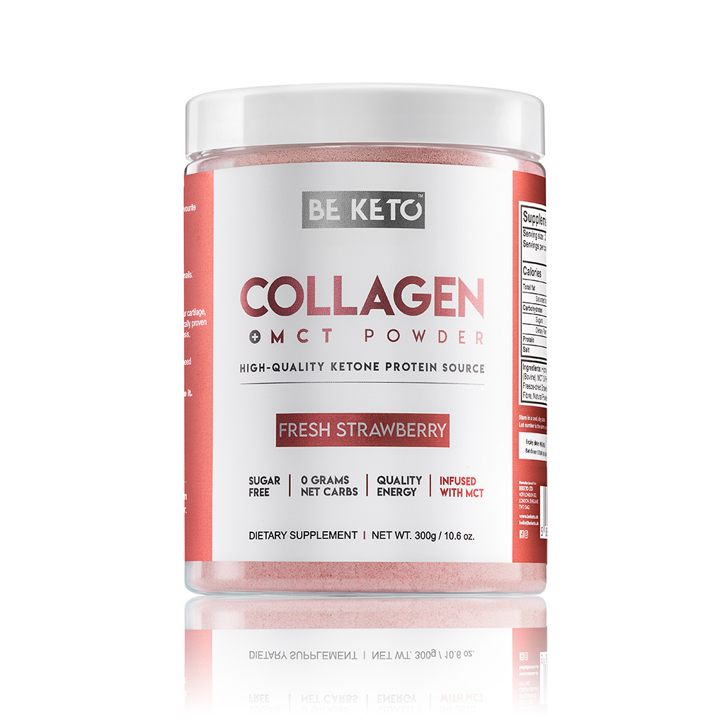 Colágeno Keto con MCT – Fresa Fresca 300g