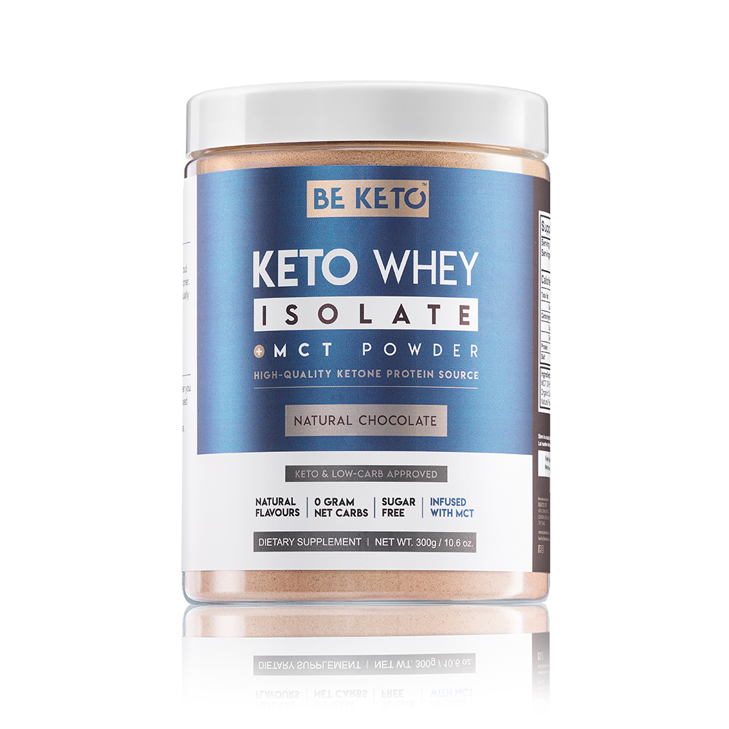 Proteína Keto con MCT – Chocolate Natural 300g