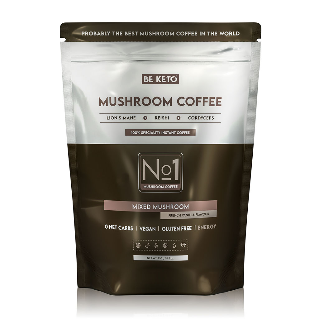 Café con Adaptógenos – Mushroom (Lion's Mane, Cordyceps y Reishi) – Vainilla Francesa 250g