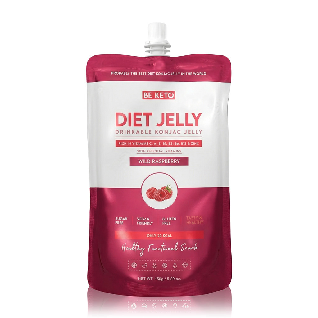 Gelatina Dietética Konjac & Vitaminas – Frambuesa Silvestre 150g