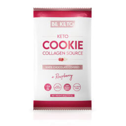 Galleta keto – chocolate blanco y frambuesa 40g