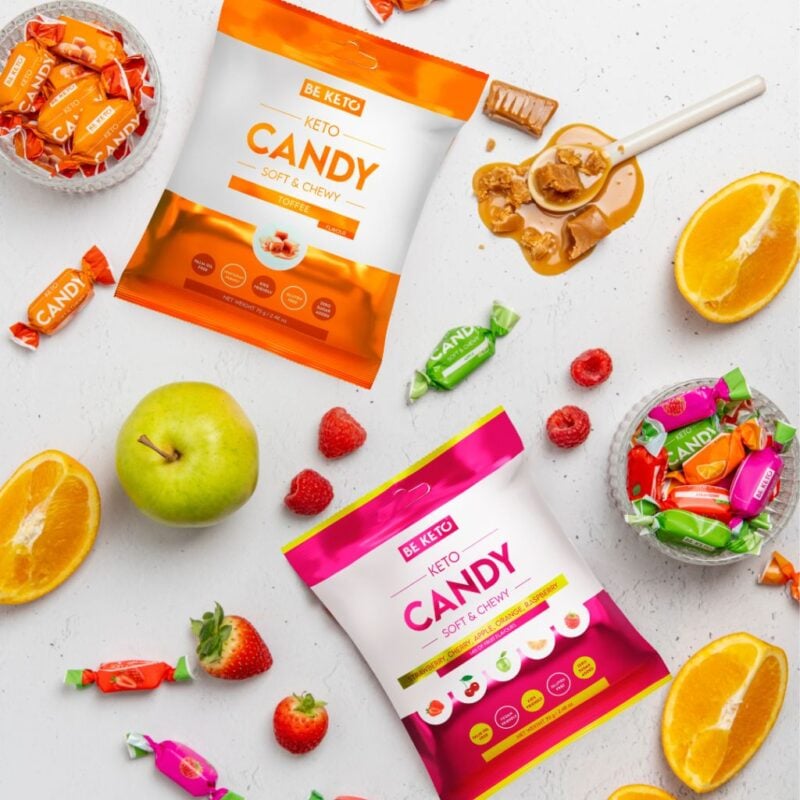 Caramelos Keto – Mix de Frutas 70g Caramelos keto – toffee 70g