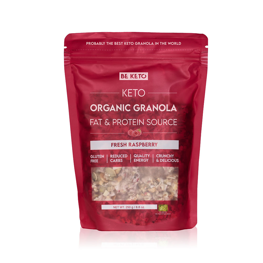 Granola Keto BIO – Frambuesa Fresca 250g