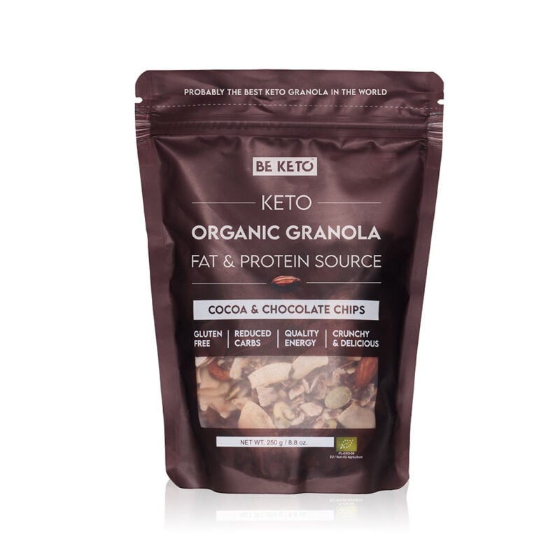 Granola keto bio – cacao y chocolate 250g