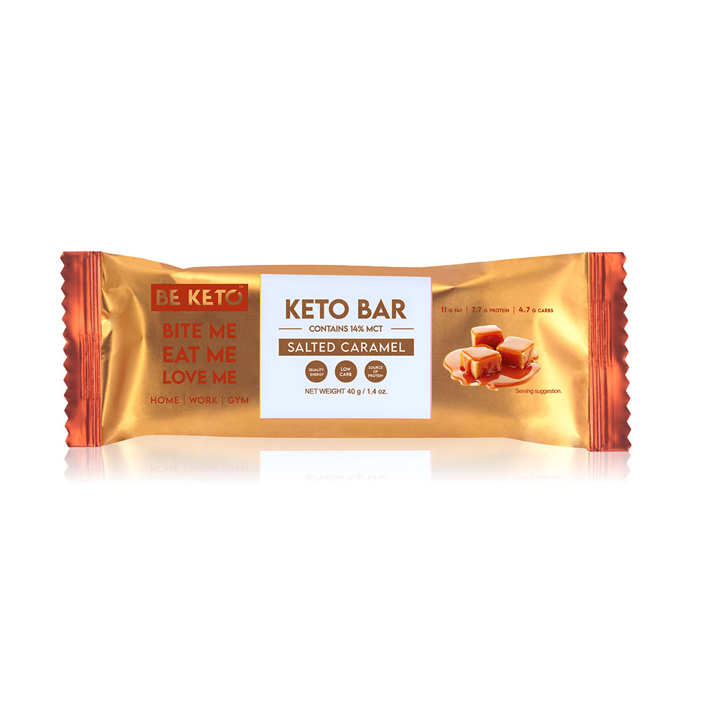 Barrita Keto – Caramelo Salado con Chocolate 40g