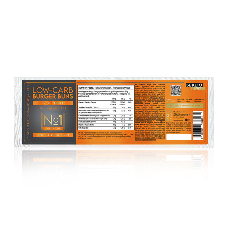 Panes para Hamburguesa Keto 2x85g