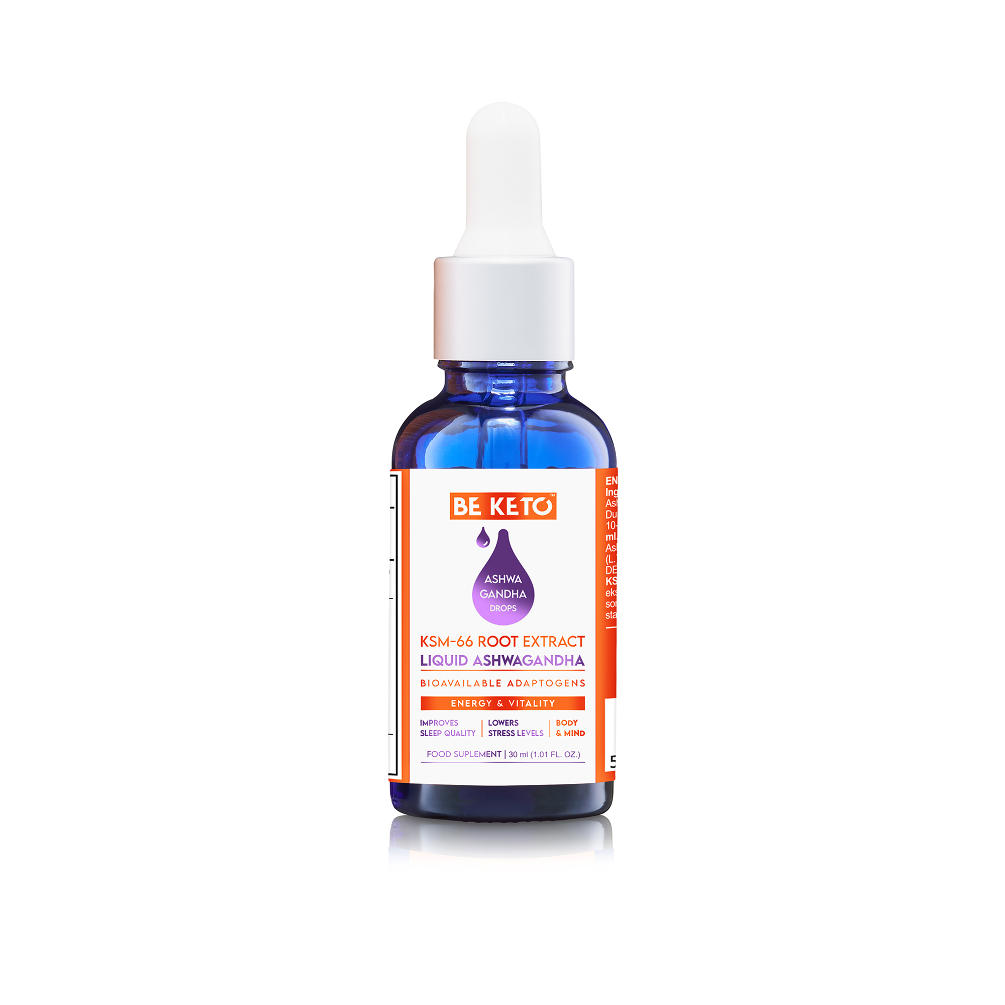 Ashwagandha KSM-66 en Gotas – 30ml