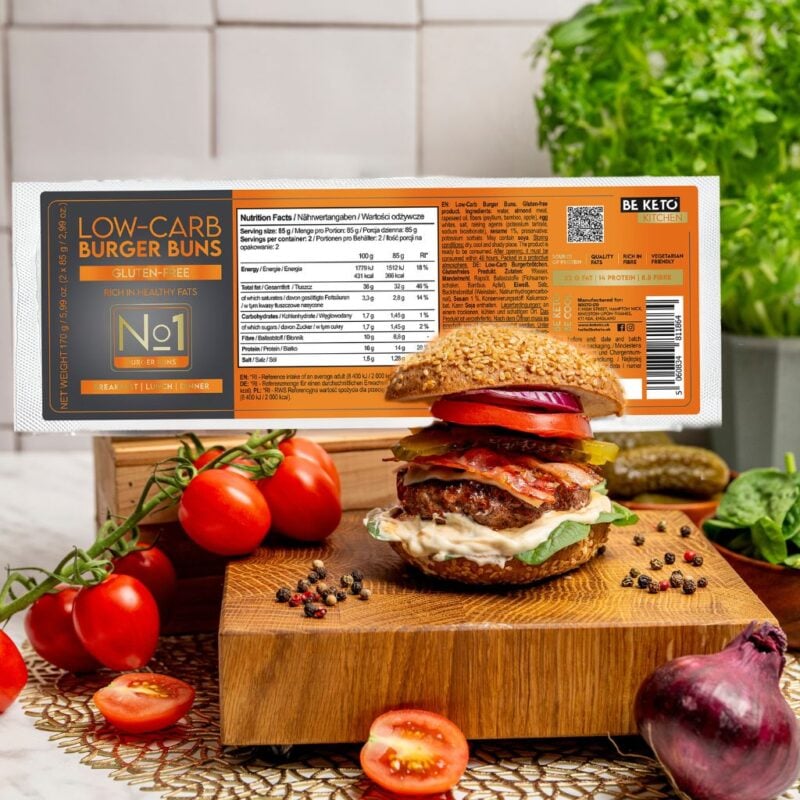 Panes para hamburguesa keto 2x85g