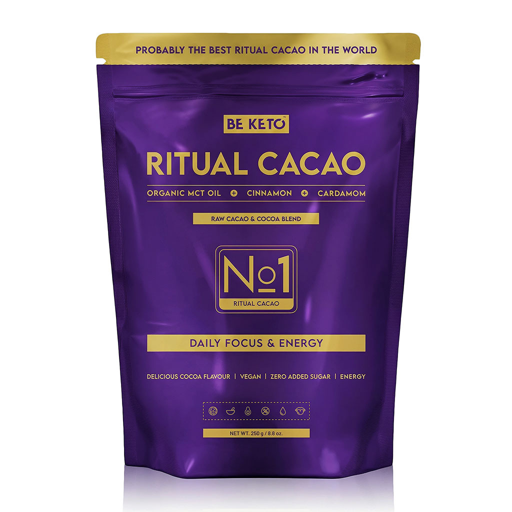 Cacao Ceremonial – Ritual (Aceite MCT & Fibra de Acacia) – Canela & Cardamomo 250g