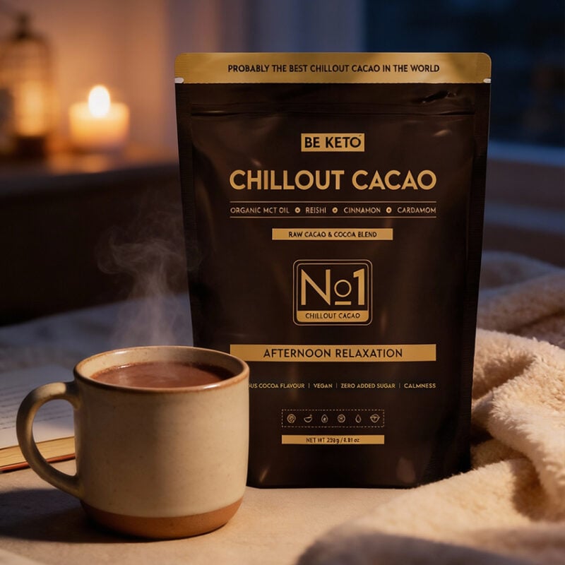 Cacao Ceremonial – Chillout (Aceite MCT & Reishi) – Canela & Cardamomo 250g Cacao ceremonial – chillout (aceite mct & reishi) – canela & cardamomo 250g