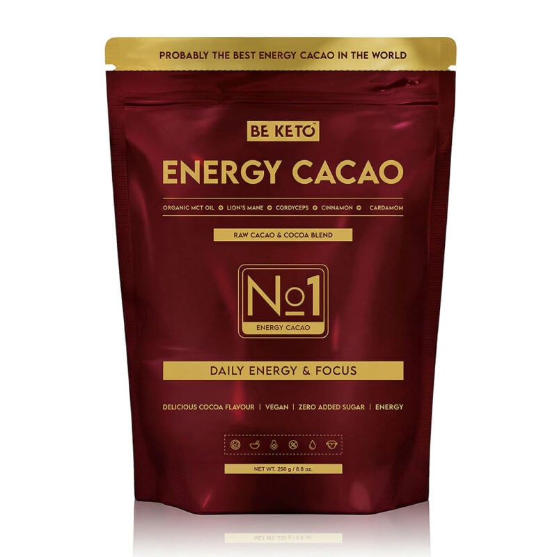 Cacao ceremonial – energy (aceite mct & lion's mane & cordyceps) – canela & cardamomo 250g