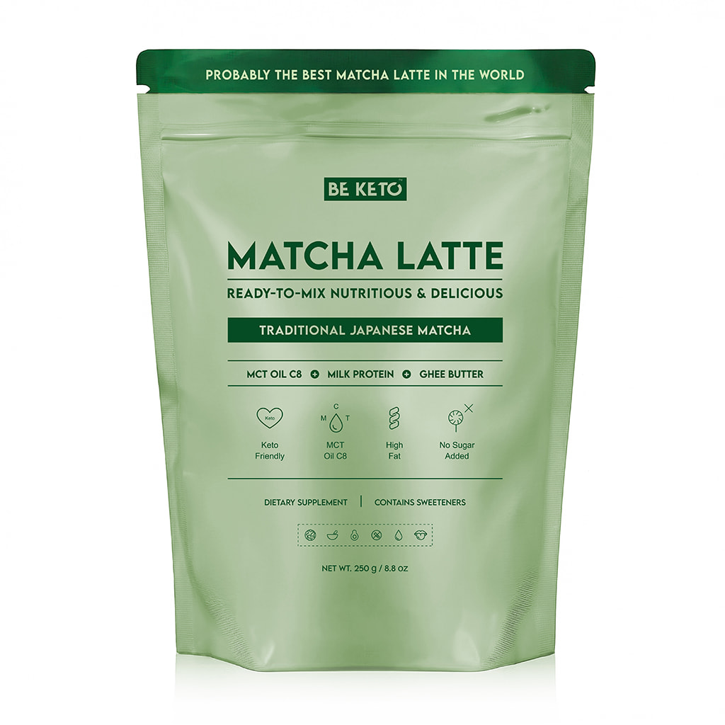 Matcha Latte (Aceite MCT C8 & Proteína & Ghee) – Japonés Tradicional 250g