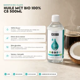 Aceite MCT BIO 100% C8 Puro 500ml – Benefit Aceite mct bio 100% c8 puro 500ml