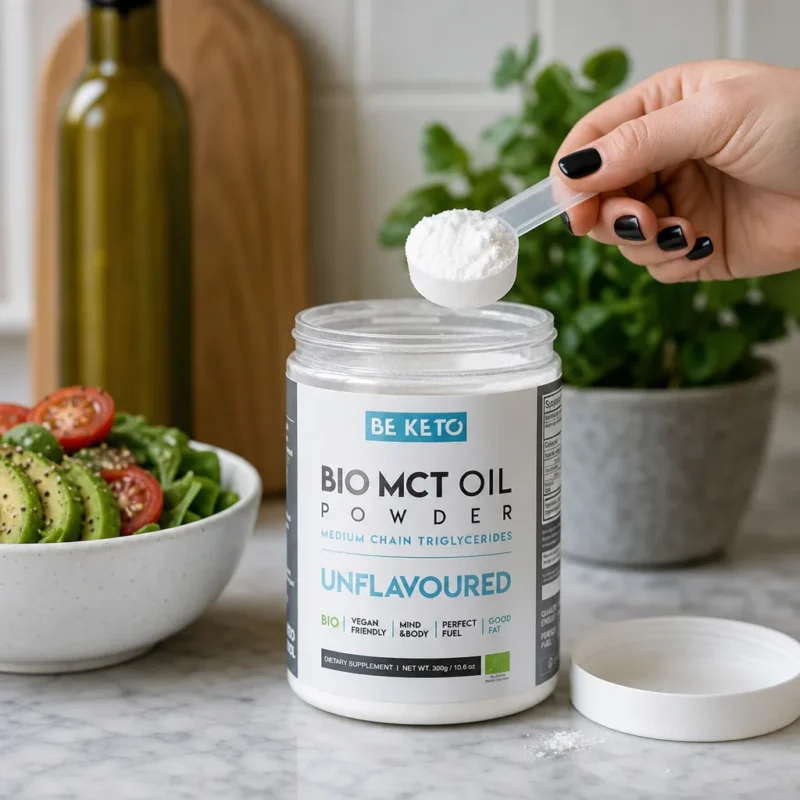 Aceite mct bio en polvo – sin sabor 300g