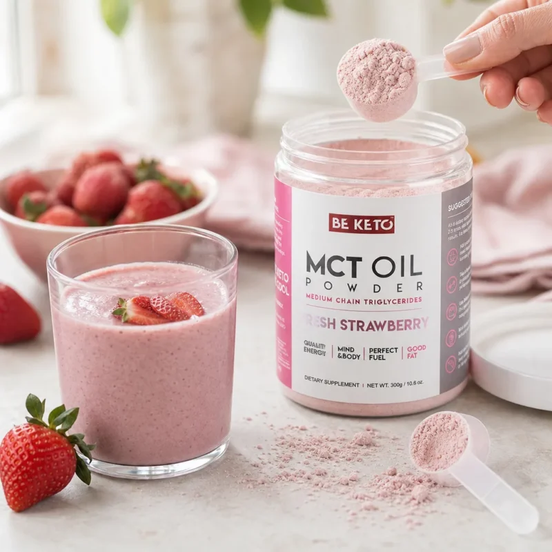 Aceite mct en polvo – fresa fresca 300g