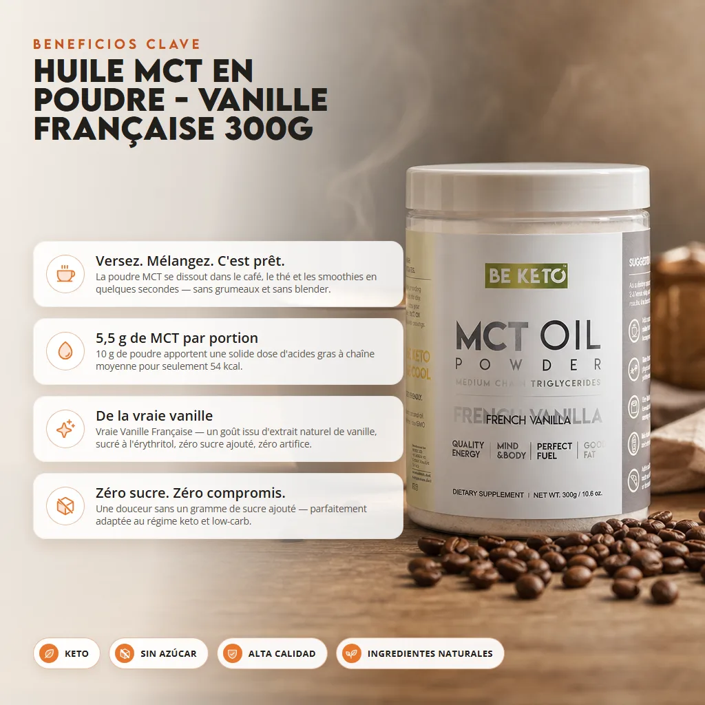 Aceite MCT en Polvo – Vainilla Francesa 300g