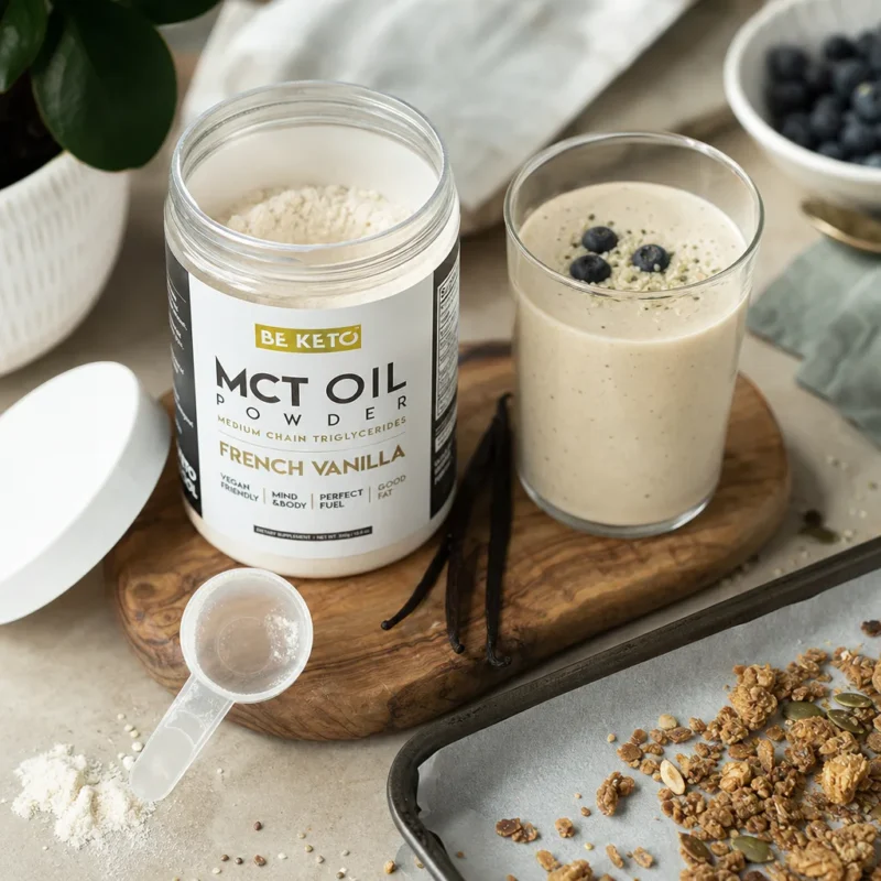 Aceite mct en polvo – vainilla francesa 300g