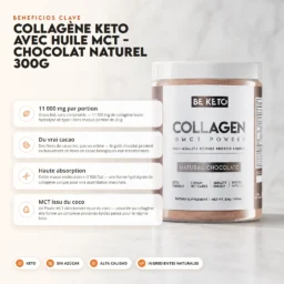 Colágeno keto con mct – chocolate natural 300g