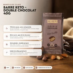 Barrita keto – doble chocolate 40g