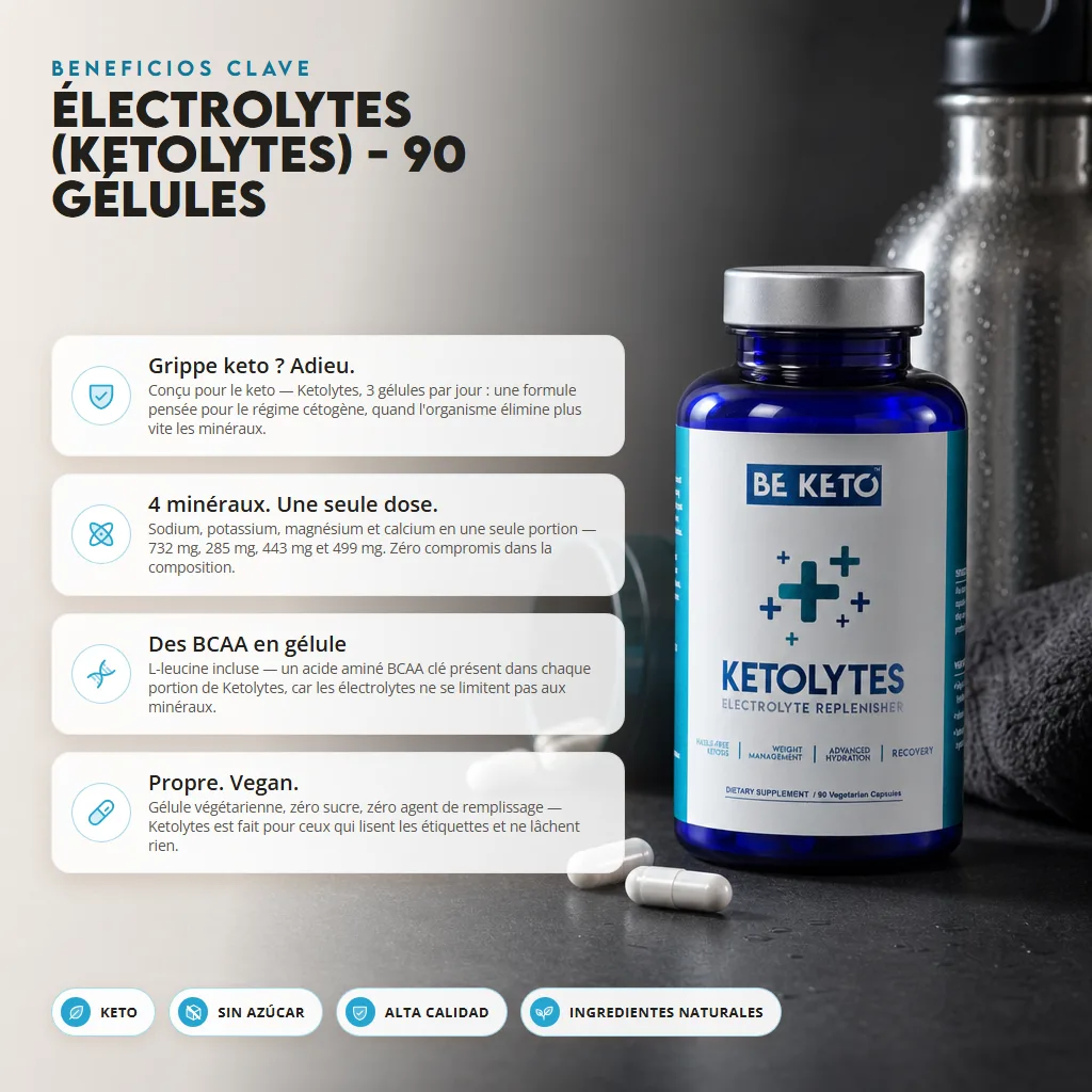 Electrolitos Keto (Ketolytes) – 90 cápsulas
