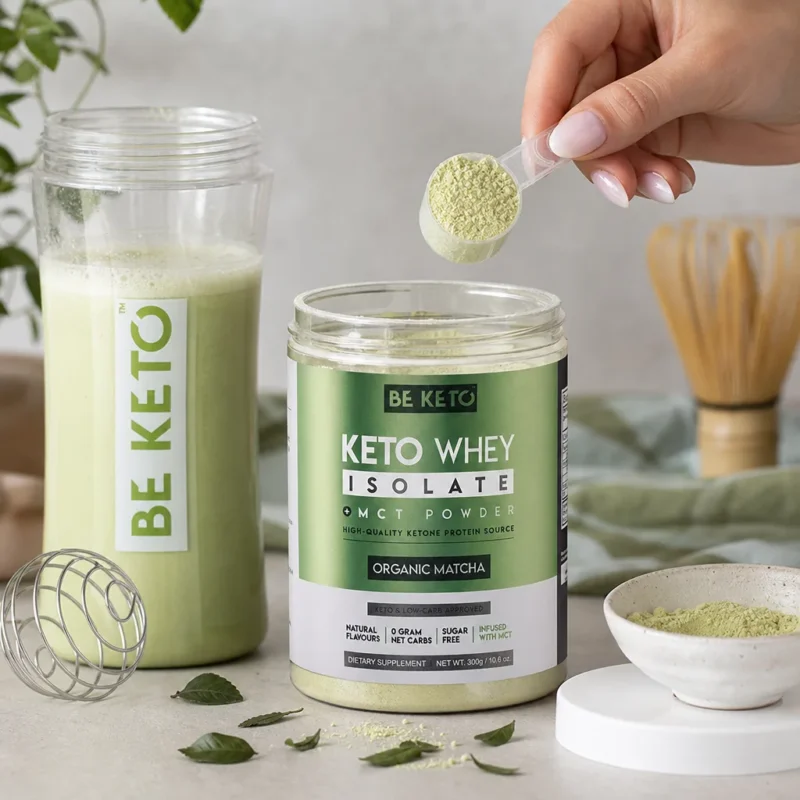Proteína keto con mct – matcha 300g