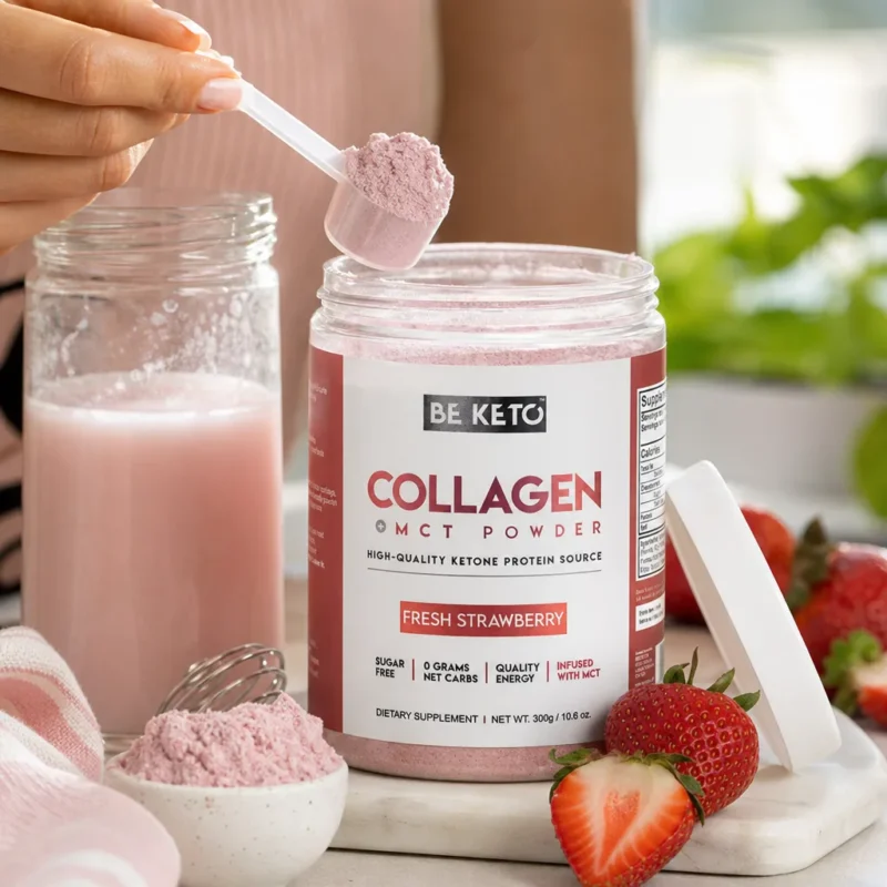 Colágeno keto con mct – fresa fresca 300g
