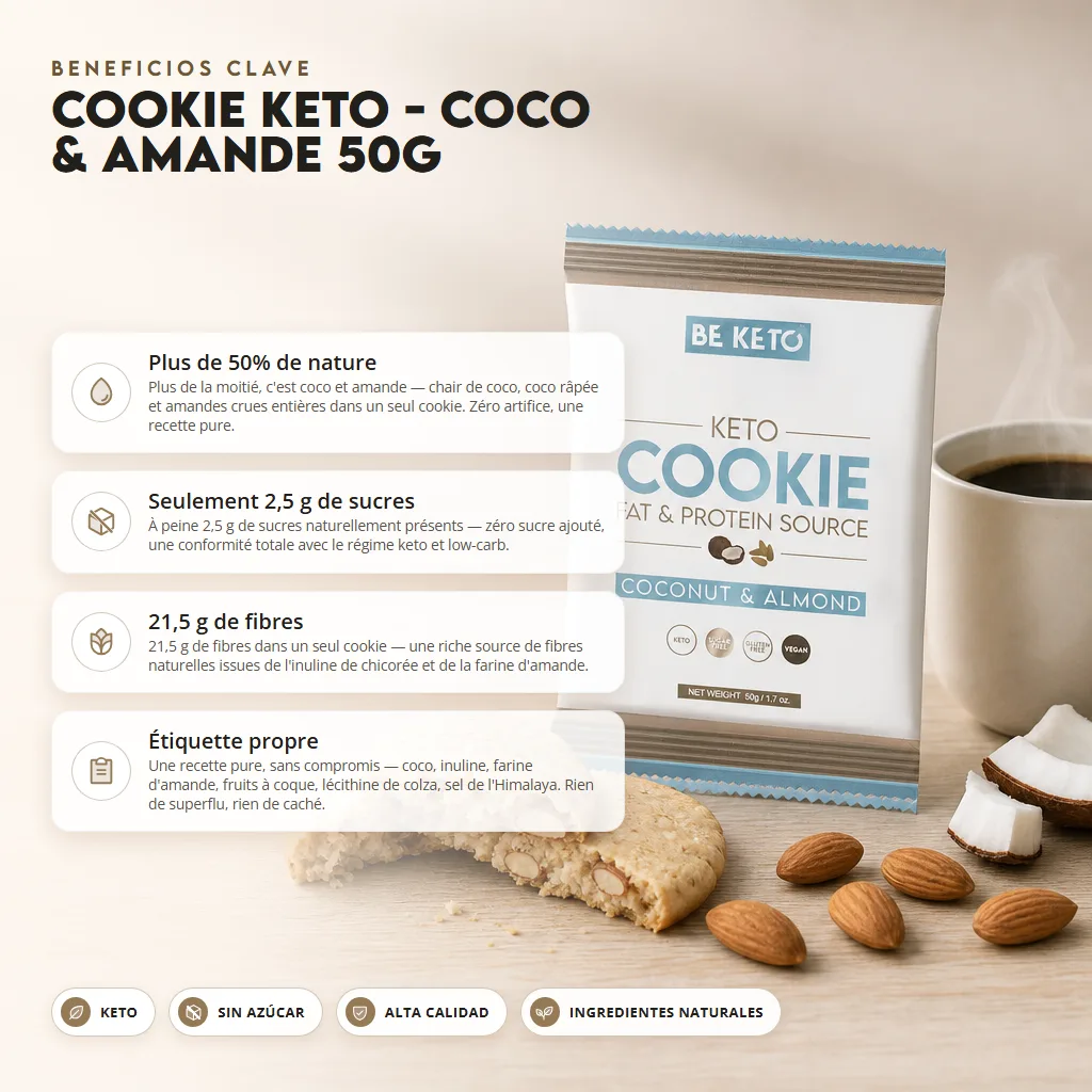 Galleta Keto – Coco y Almendra 50g