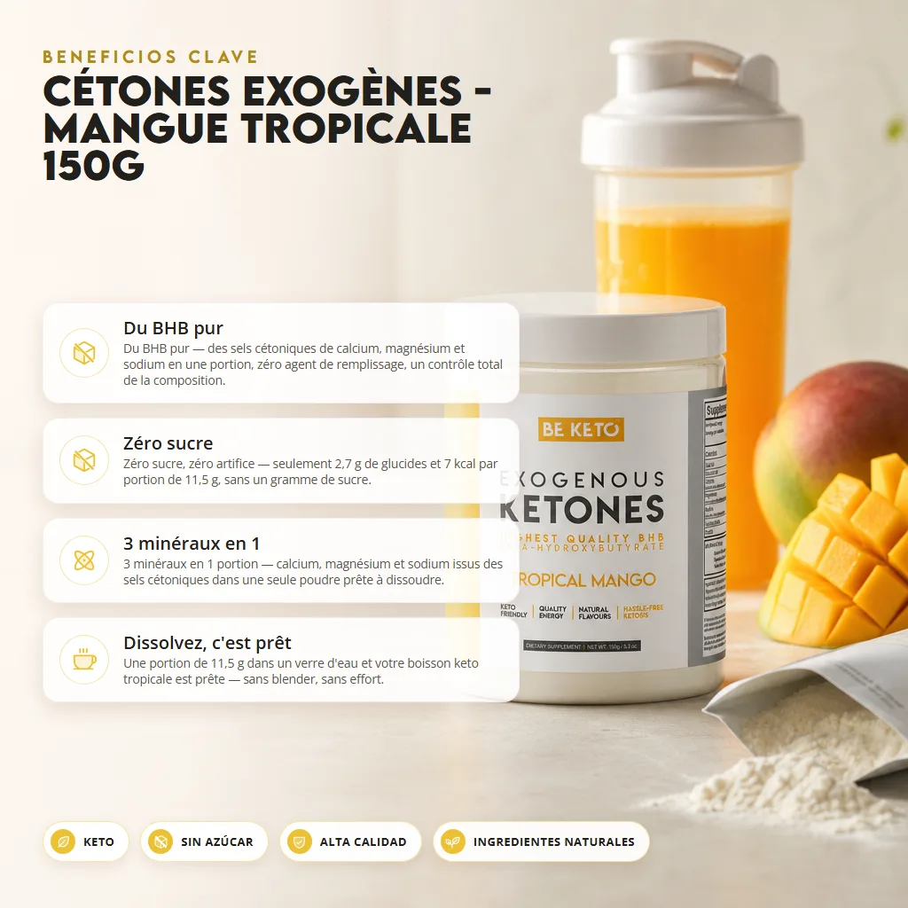 Cetonas exógenas – mango tropical 150g