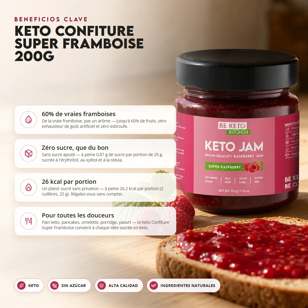 Mermelada Keto™ Súper Frambuesa 200g