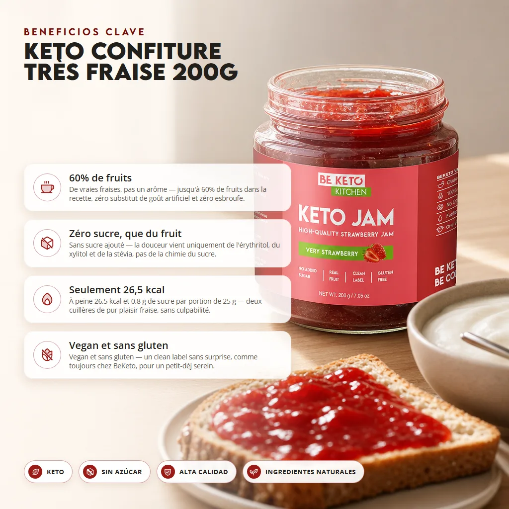 Mermelada Keto™ Muy Fresas 200g