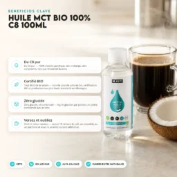 Aceite mct bio 100% c8 puro 100ml