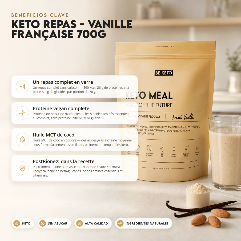 Batidos Sustitutivos Keto – Vainilla Francesa 700g